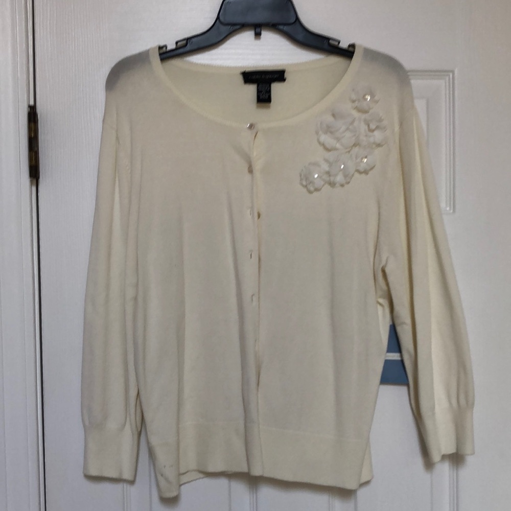 Cream Cardigan Sweater